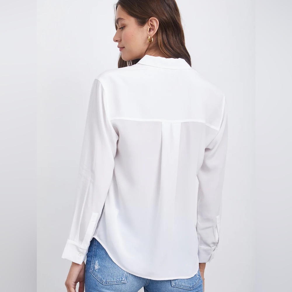 RAILS CORI SILK BUTTON DOWN BLOUSE - Picture 7 of 15